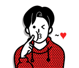 An emoticon boy friend! sticker #10694030