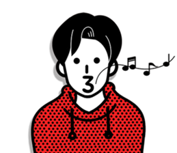 An emoticon boy friend! sticker #10694031