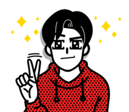 An emoticon boy friend! sticker #10694033