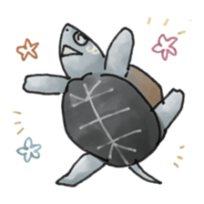 Japanese Turtle Kame-chan sticker #10694157