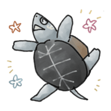 Japanese Turtle Kame-chan sticker #10694157