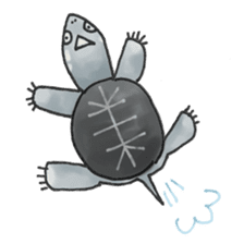 Japanese Turtle Kame-chan sticker #10694174