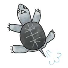 Japanese Turtle Kame-chan sticker #10694174