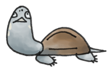 Japanese Turtle Kame-chan sticker #10694178