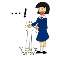 Daily words that girl students use PART2 sticker #10694558