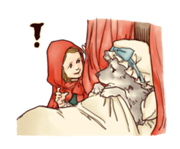 Little Red Hood of the antique sticker #10694633