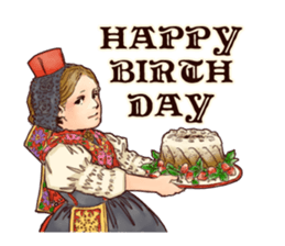 Little Red Hood of the antique sticker #10694640