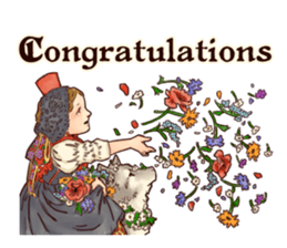 Little Red Hood of the antique sticker #10694641