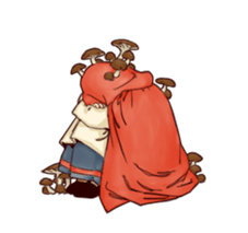 Little Red Hood of the antique sticker #10694646