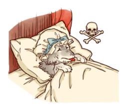 Little Red Hood of the antique sticker #10694656