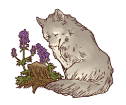 Little Red Hood of the antique sticker #10694657