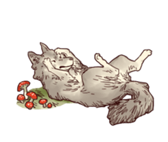 Little Red Hood of the antique sticker #10694663