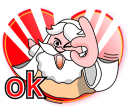 Matchmaker grandpa and Lucky star boy sticker #10695880