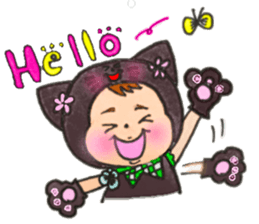 Black cat of Viola sticker #10696186