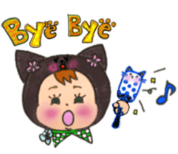 Black cat of Viola sticker #10696187