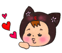 Black cat of Viola sticker #10696190