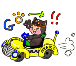 Black cat of Viola sticker #10696192