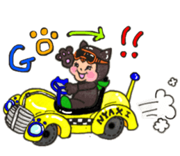 Black cat of Viola sticker #10696192