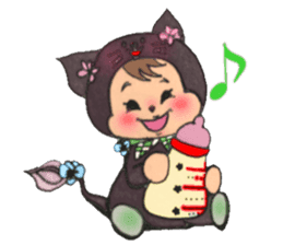 Black cat of Viola sticker #10696193