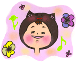 Black cat of Viola sticker #10696194