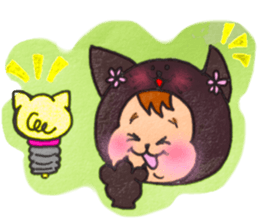 Black cat of Viola sticker #10696202