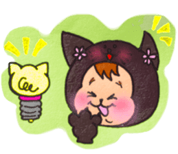 Black cat of Viola sticker #10696202