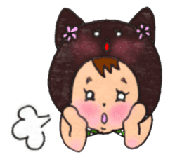 Black cat of Viola sticker #10696203