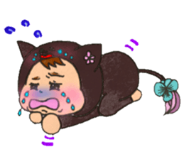 Black cat of Viola sticker #10696205