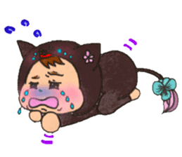 Black cat of Viola sticker #10696205