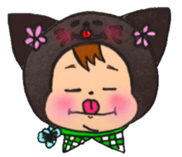 Black cat of Viola sticker #10696206