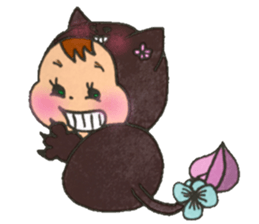 Black cat of Viola sticker #10696208