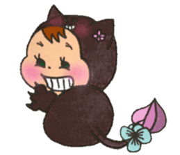 Black cat of Viola sticker #10696208