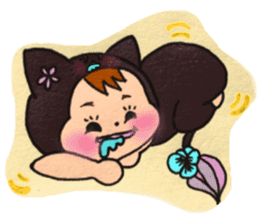 Black cat of Viola sticker #10696210