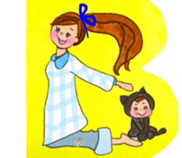 Black cat of Viola sticker #10696221