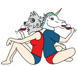 Sexy Unicorn & Friends sticker #10696651