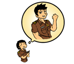 Praja the Browny Boy & Girl part 2 sticker #10697979