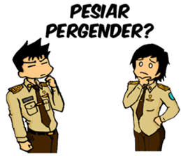 Praja the Browny Boy & Girl part 2 sticker #10697980