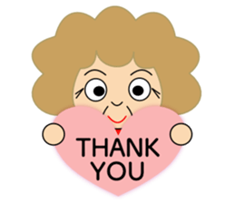 All right Obachan sticker #10698985