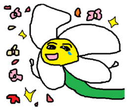 A funny flower sticker #10699834