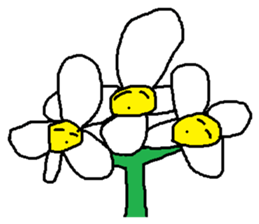 A funny flower sticker #10699839