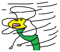 A funny flower sticker #10699840