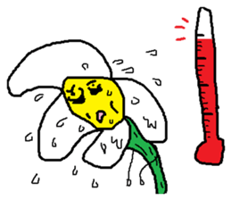A funny flower sticker #10699841