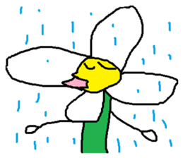 A funny flower sticker #10699843