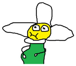 A funny flower sticker #10699844