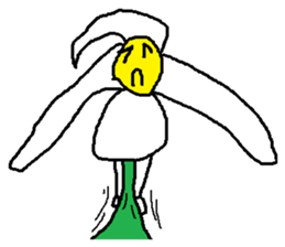 A funny flower sticker #10699845