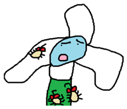 A funny flower sticker #10699848