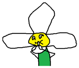 A funny flower sticker #10699851