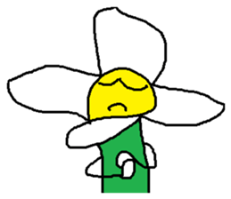 A funny flower sticker #10699852