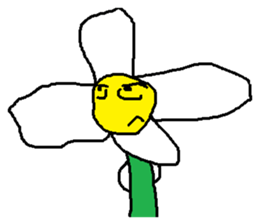 A funny flower sticker #10699853