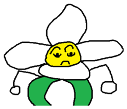 A funny flower sticker #10699854